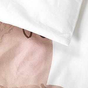 Lenjerie de pat PernaMea Premium Iepuras Roz (3 piese)