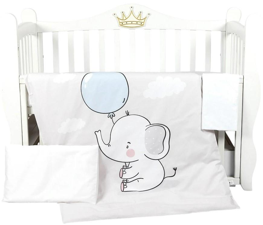 Lenjerie de pat PernaMea Premium Elefant (3 piese)