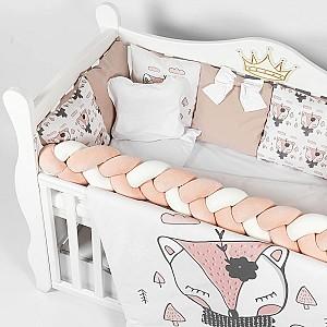 Lenjerie de pat PernaMea Cosita Vulpe (8 piese)