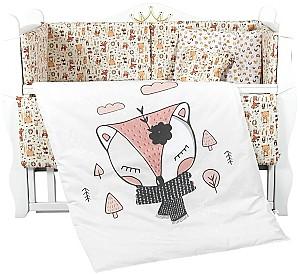 Lenjerie de pat PernaMea Baby Forest Beige (8 piese)