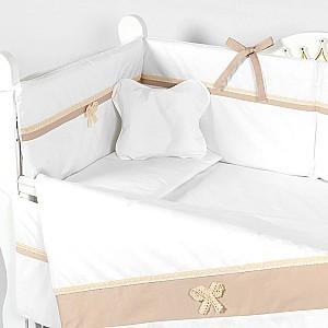 Lenjerie de pat PernaMea Elegance Maro (8 piese)