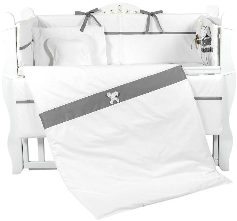 Lenjerie de pat PernaMea Elegance Gri (8 piese)