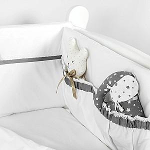 Lenjerie de pat PernaMea Elegance Gri (8 piese)