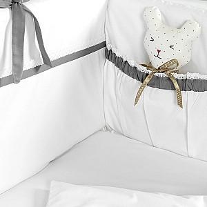 Lenjerie de pat PernaMea Elegance Gri (8 piese)