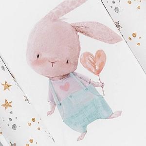 Cuib pentru bebelus PernaMea Premium Iepuras Turcoaz