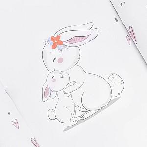 Cuib pentru bebelus PernaMea Premium Iepuras Roz