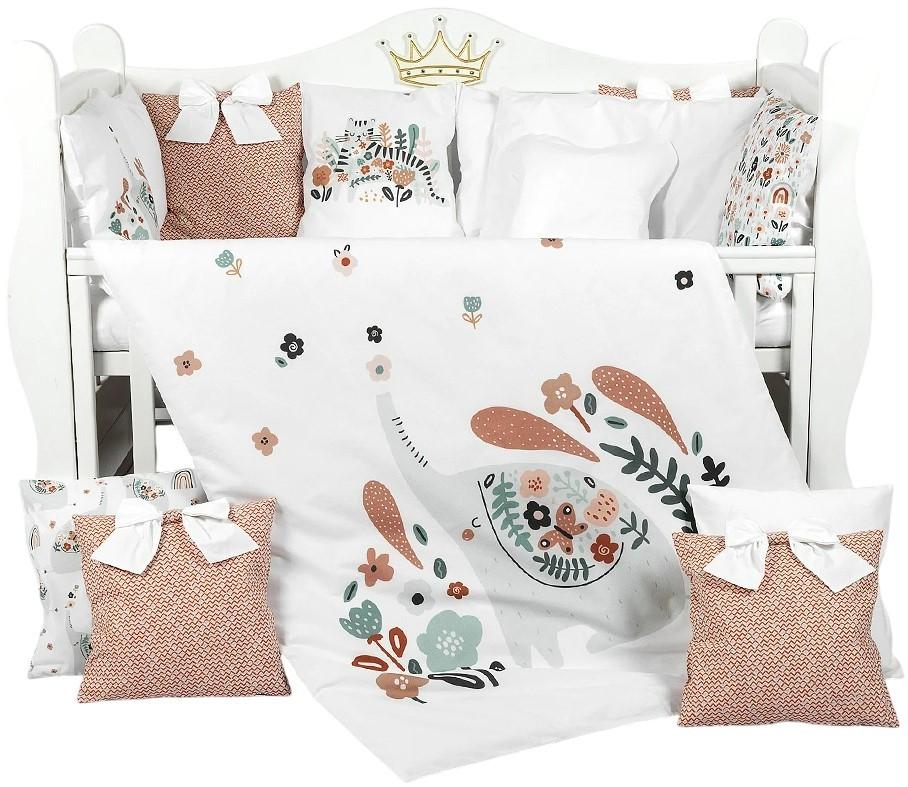 Lenjerie de pat PernaMea Premium Elefant (8 piese)