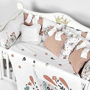 Lenjerie de pat PernaMea Premium Elefant (8 piese)