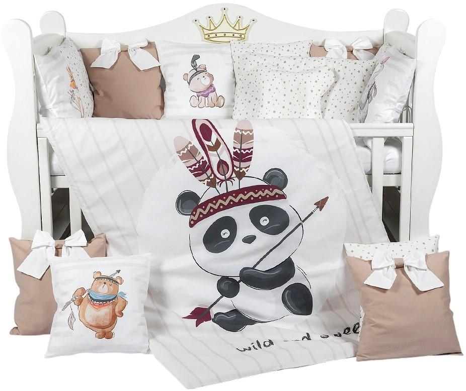 Lenjerie de pat PernaMea Premium Panda (8 piese)
