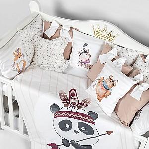 Lenjerie de pat PernaMea Premium Panda (8 piese)