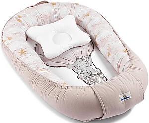 Cuib pentru bebelus PernaMea Premium Elefant Maro