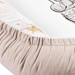 Cuib pentru bebelus PernaMea Premium Elefant Maro