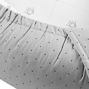 Cuib pentru bebelus PernaMea Buline Gri