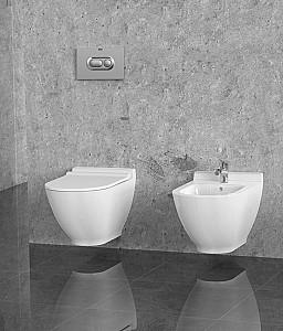 Buton de scurgere Bien Banyo Chrome Matt Dual Flush Retro