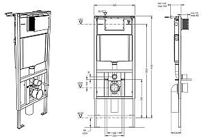 Instalatie wc incastrat cu cadru Bien Banyo Supreme Pro-D 3/6lt