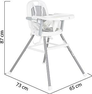 Scaun reglabil pe inaltime de masa Moni Amaretti 3in1 Grey