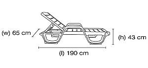 Sezlong Papatya Avangarde White