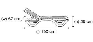 Sezlong Papatya Myra Taupe
