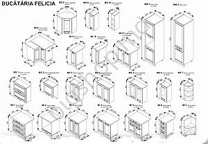 Set mobila bucatarie Ambianta Felicia 2.4