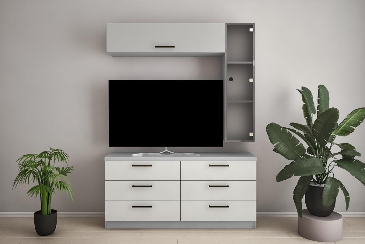 Living PS Y-9 (TV-1.2 m) 1.5 m Gri / Gri Deschis