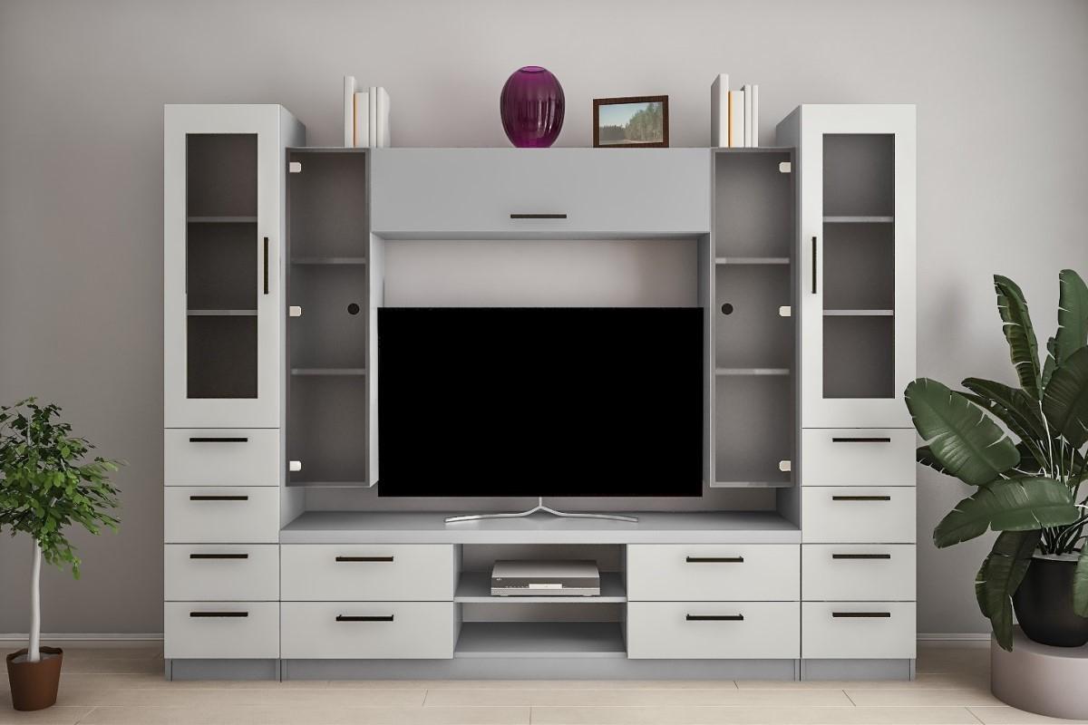 Living PS Y-7 (TV-1.2 m) 2.6 m Gri / Gri Deschis