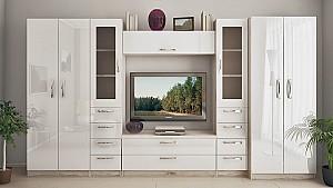 Living PS Alla X 3.6 m (TV-1.2 m) Stejar Cortona / Alb