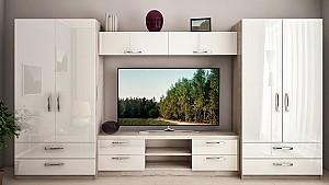 Living PS Ira X 3.8 m (TV-1.8 m) Stejar Cortona / Alb