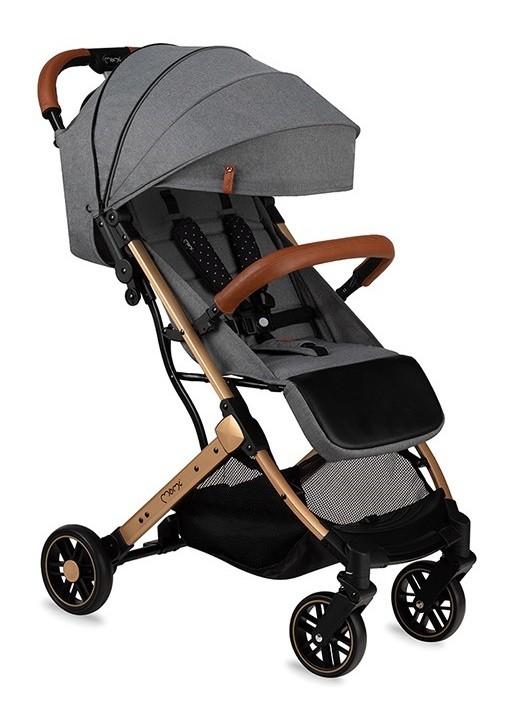 Carucior de plimbare MoMi Estelle Gray-Gold