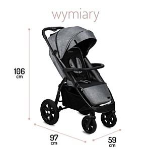 Carucior de plimbare MoMi MIYA GRAY