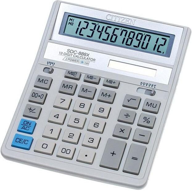 Calculator de masa Citizen SDC-888 XWH