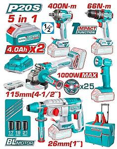 Set de scule electrice Total TCKLI20592