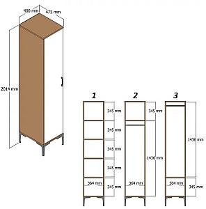 Dulap penal Trendy Kumsal P Nuc / Crema