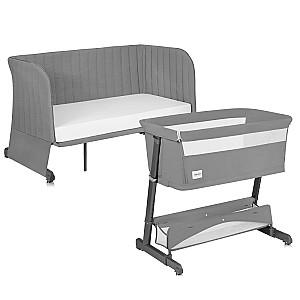 Patut copii Lionelo Thomi Plus Grey Concrete