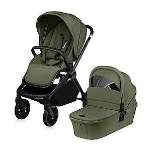 Carucior 2 in 1 Lionelo Mika Plus Grey Olive