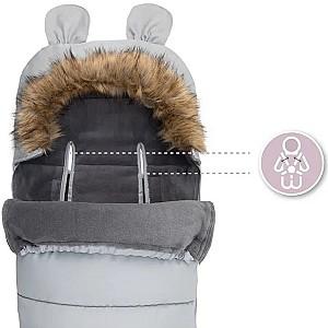 Husa de iarna pentru carucioare MoMi Cozy Gray