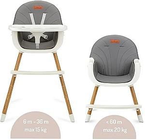 Scaun de masa multifunctional MoMi 3in1 Reki Dark Grey