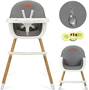 Scaun de masa multifunctional MoMi 3in1 Reki Dark Grey