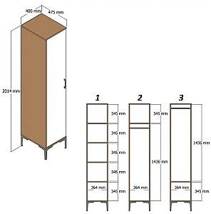 Dulap penal Trendy Kumsal S Nuc / Crema