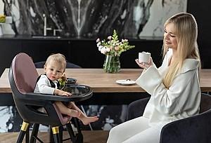 Scaun de masa simplu Espiro Yuko 08 Pink Style