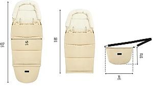 Husa de iarna pentru carucioare MoMi Sardi 2in1 Beige