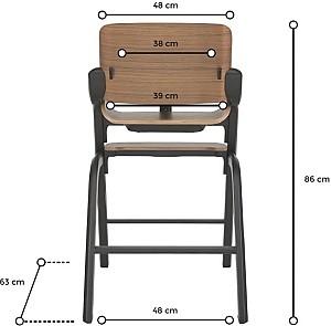 Scaun reglabil pe inaltime de masa Espiro PURE 07 GRAPHITE