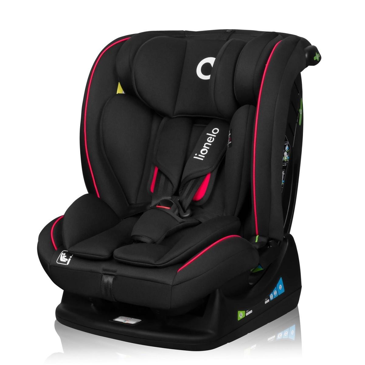 Scaun auto copii Lionelo Aart Black Carbon Red