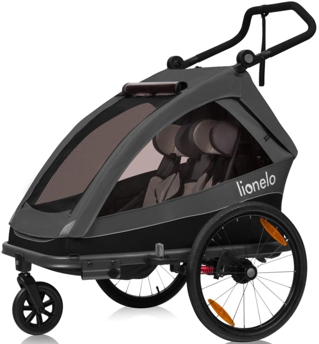 Carucior pentru gemeni Lionelo Cama Grey Graphite