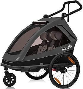 Carucior pentru gemeni Lionelo Cama Grey Graphite