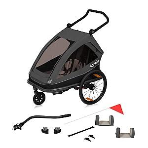 Carucior pentru gemeni Lionelo Cama Grey Graphite