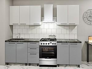 Set mobila bucatarie PS Lena 2 m (seria Y) Gri Deschis / Gri