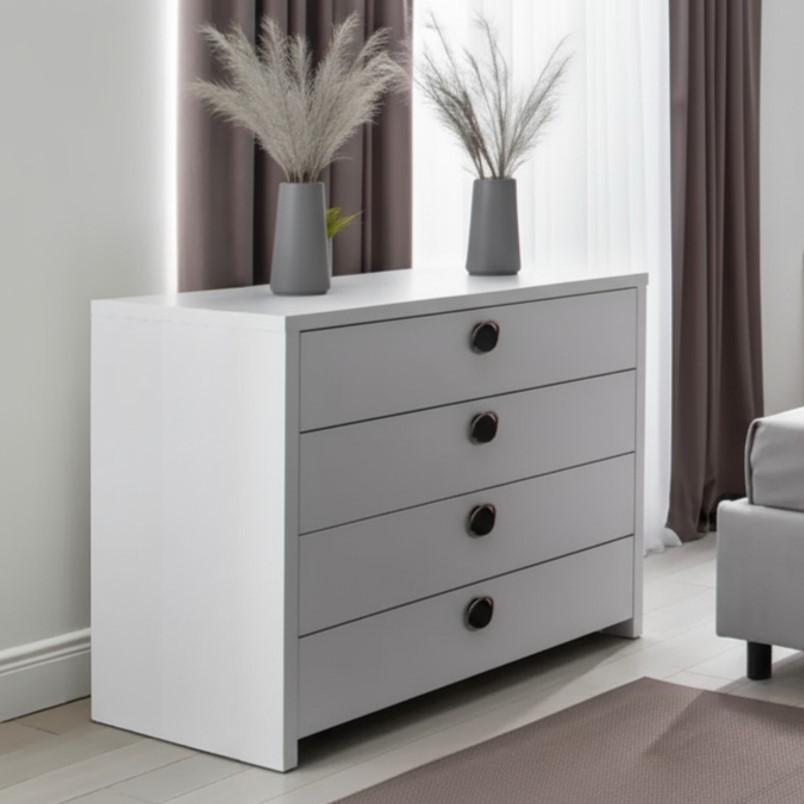 Comoda Ambianta Cristal Alb