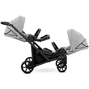 Carucior pentru gemeni Kunert Brav Duo Black