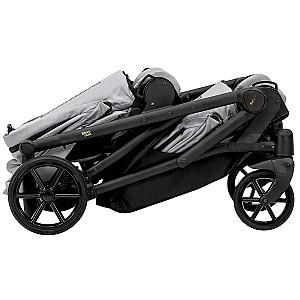 Carucior pentru gemeni Kunert Brav Duo Black