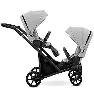 Carucior pentru gemeni Kunert Brav Duo Black Eco